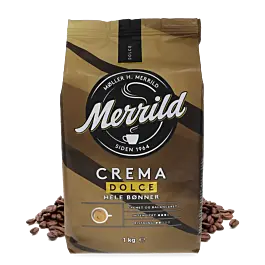 Merrild | Crema Dolce - 1 kg kaffebønner