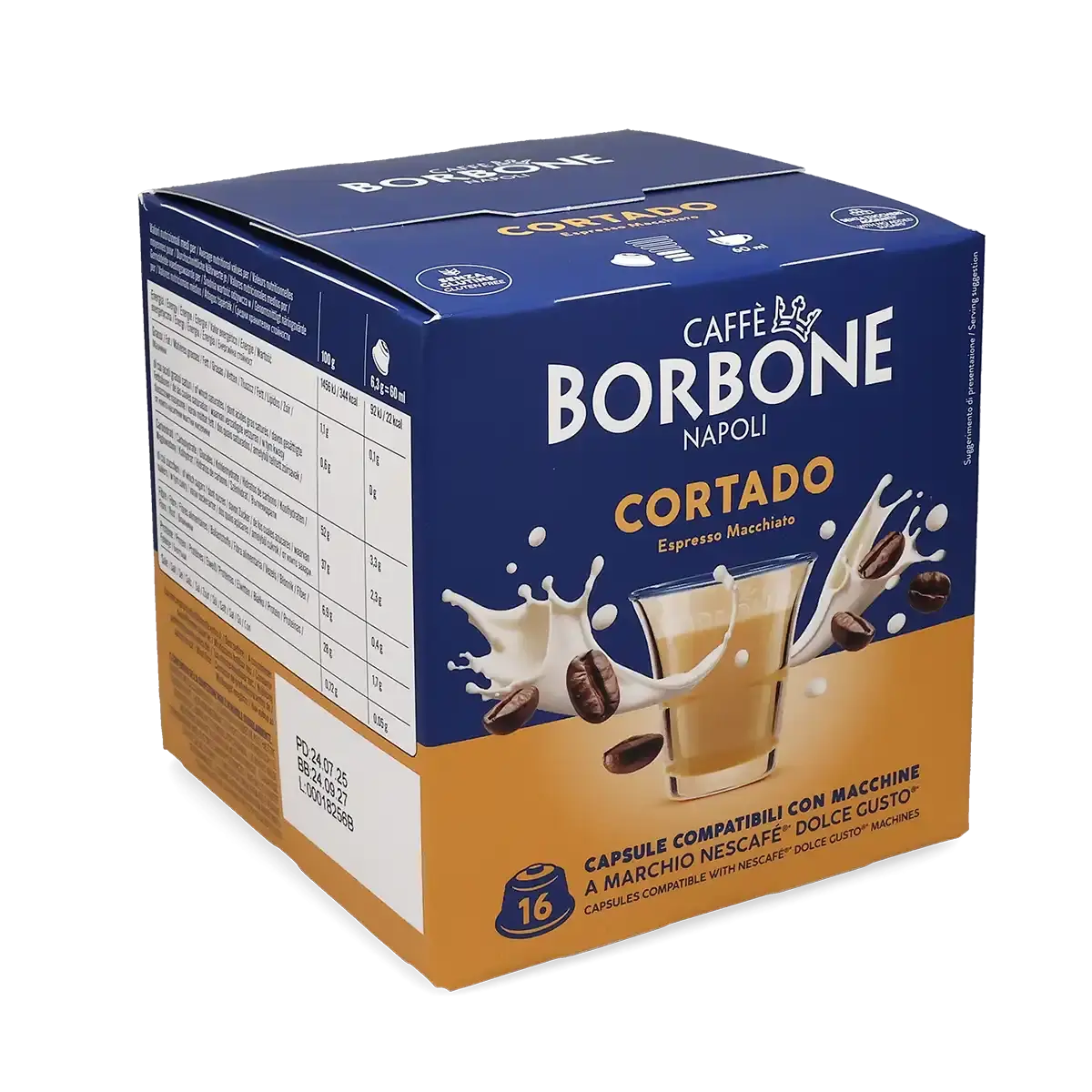 Caffè Borbone | Cortado - 16 Kapseln für Dolce Gusto