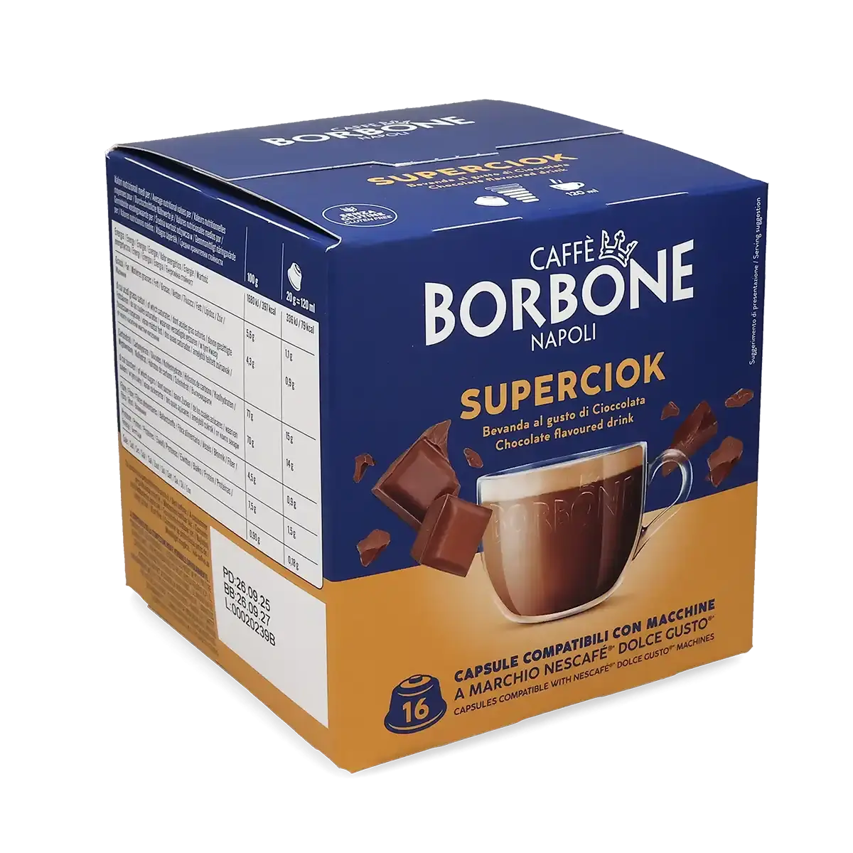 Caffè Borbone | Superciok - 16 capsules pour Dolce Gusto