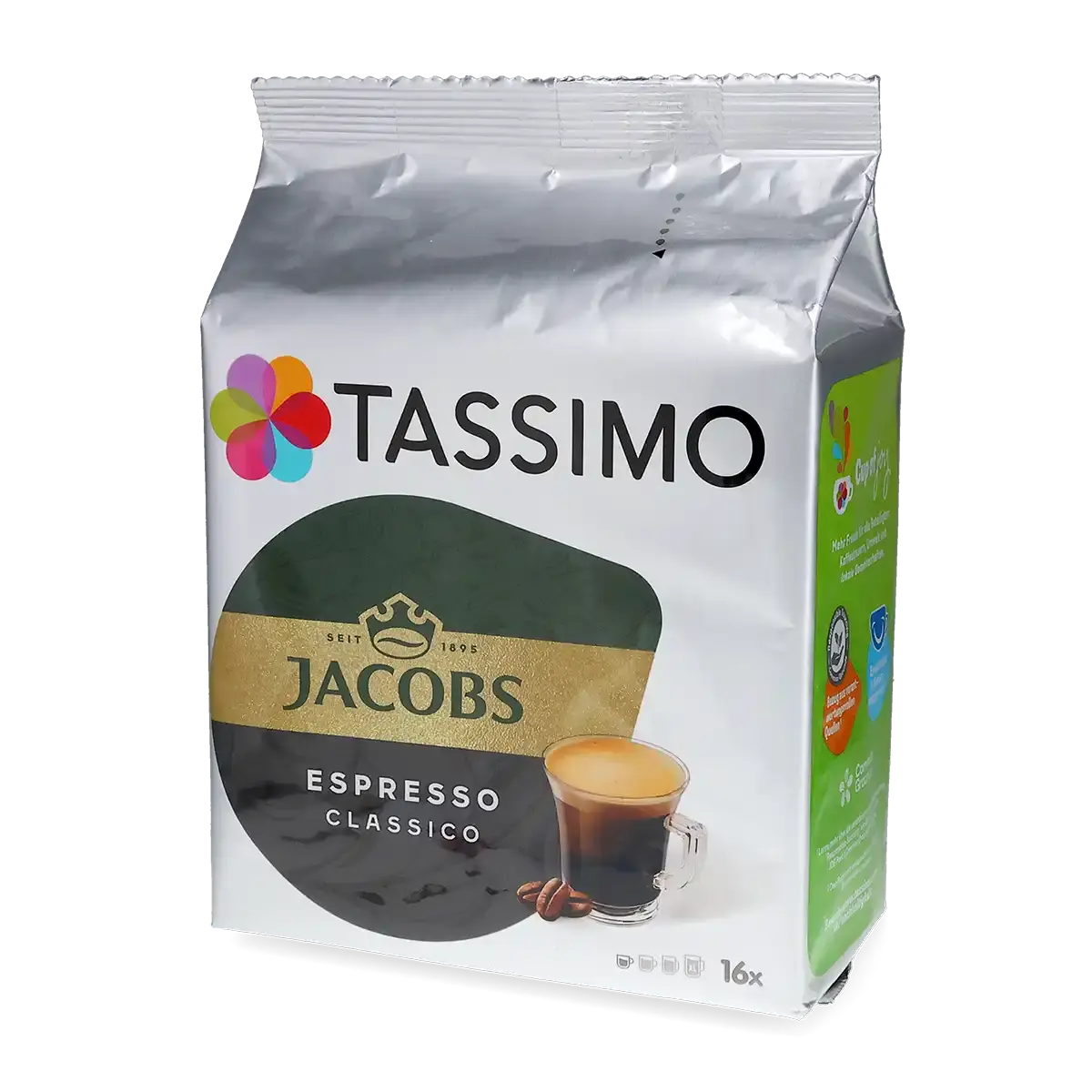 Jacobs Cafe Crema Classico XL Coffee Pods For TASSIMO - 16 Pods - Free Shipping