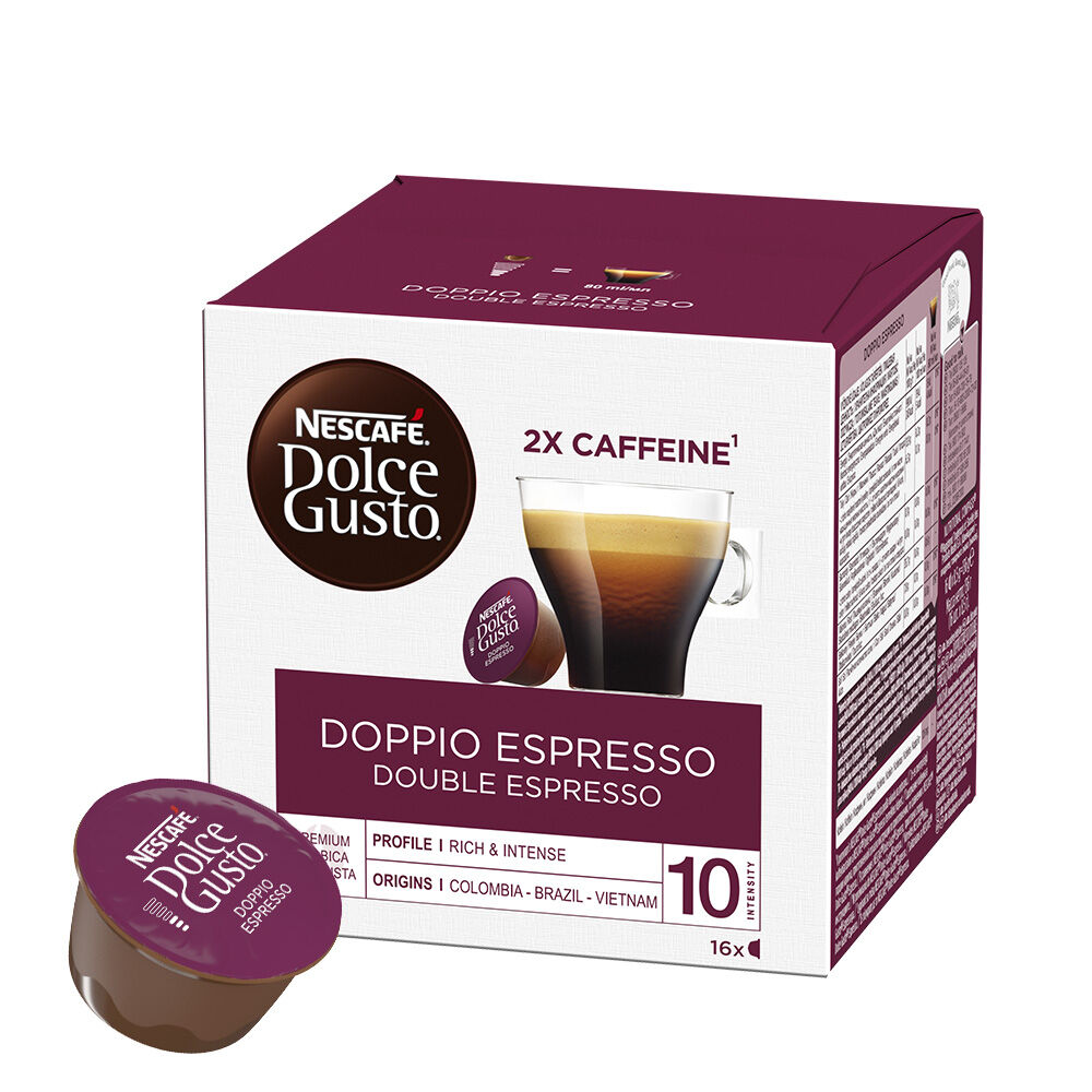 Imaginación taquigrafía codo Nescafé Espresso Doppio - 16 Cápsulas para Dolce Gusto por 4,99 €