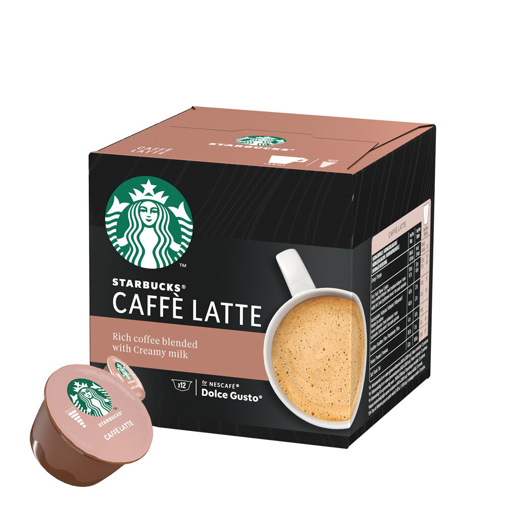 moneda Brillar excepción Starbucks Caffé Latte - 12 Cápsulas para Dolce Gusto por 4,39 €
