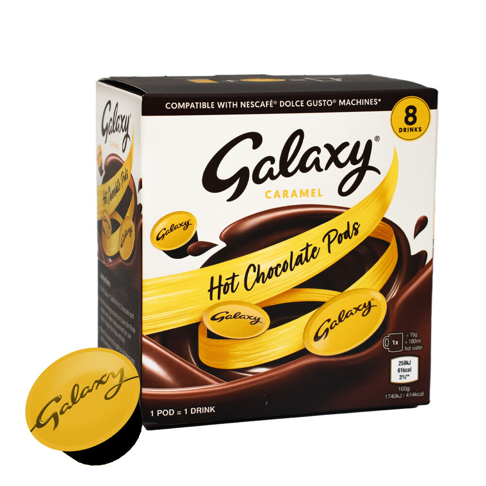 Galaxy Chocolat au Caramel - 8 Capsules pour Dolce Gusto à 4,09 €