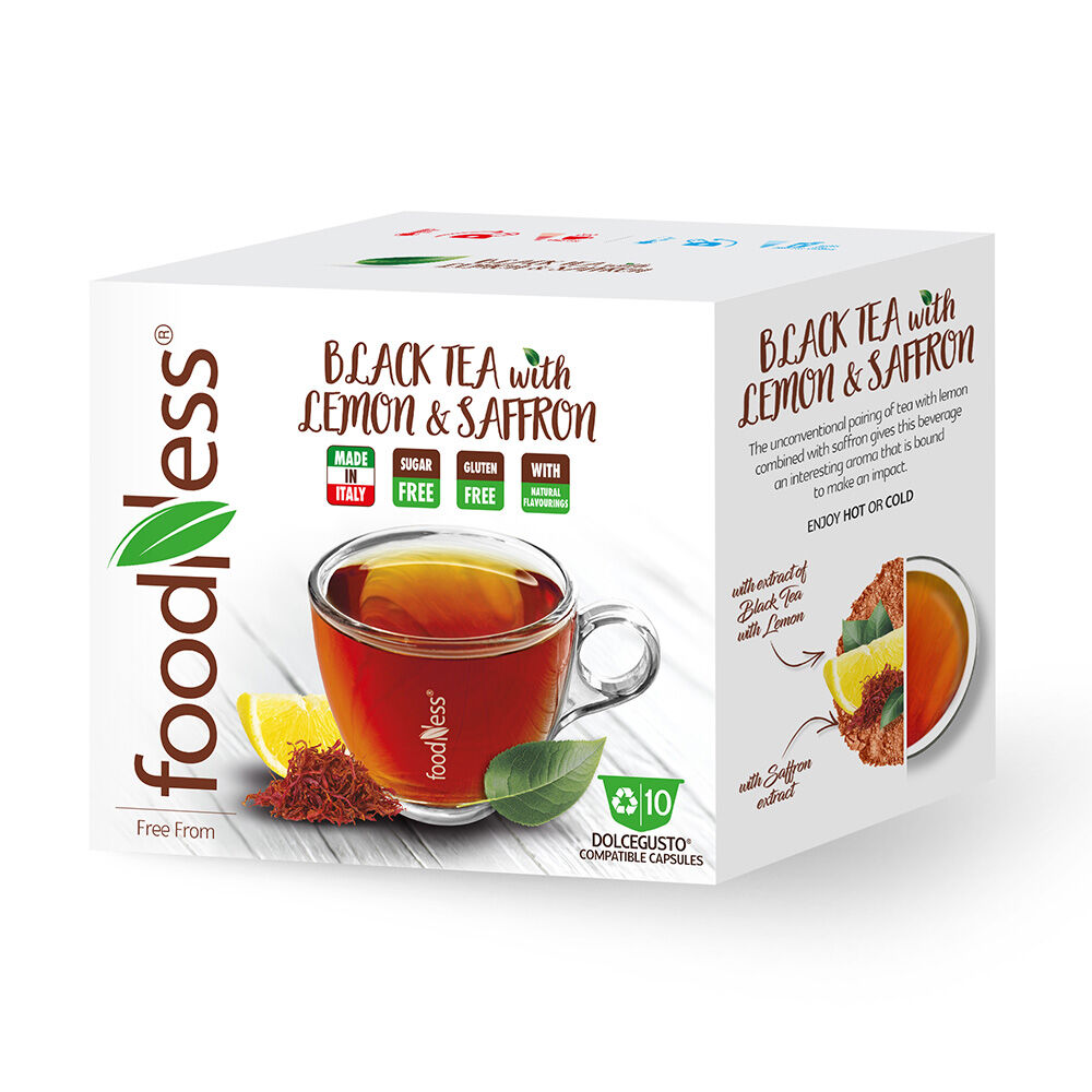 Foodness Black Tea & Saffron - 10 Capsule per Dolce Gusto per 5,49 €