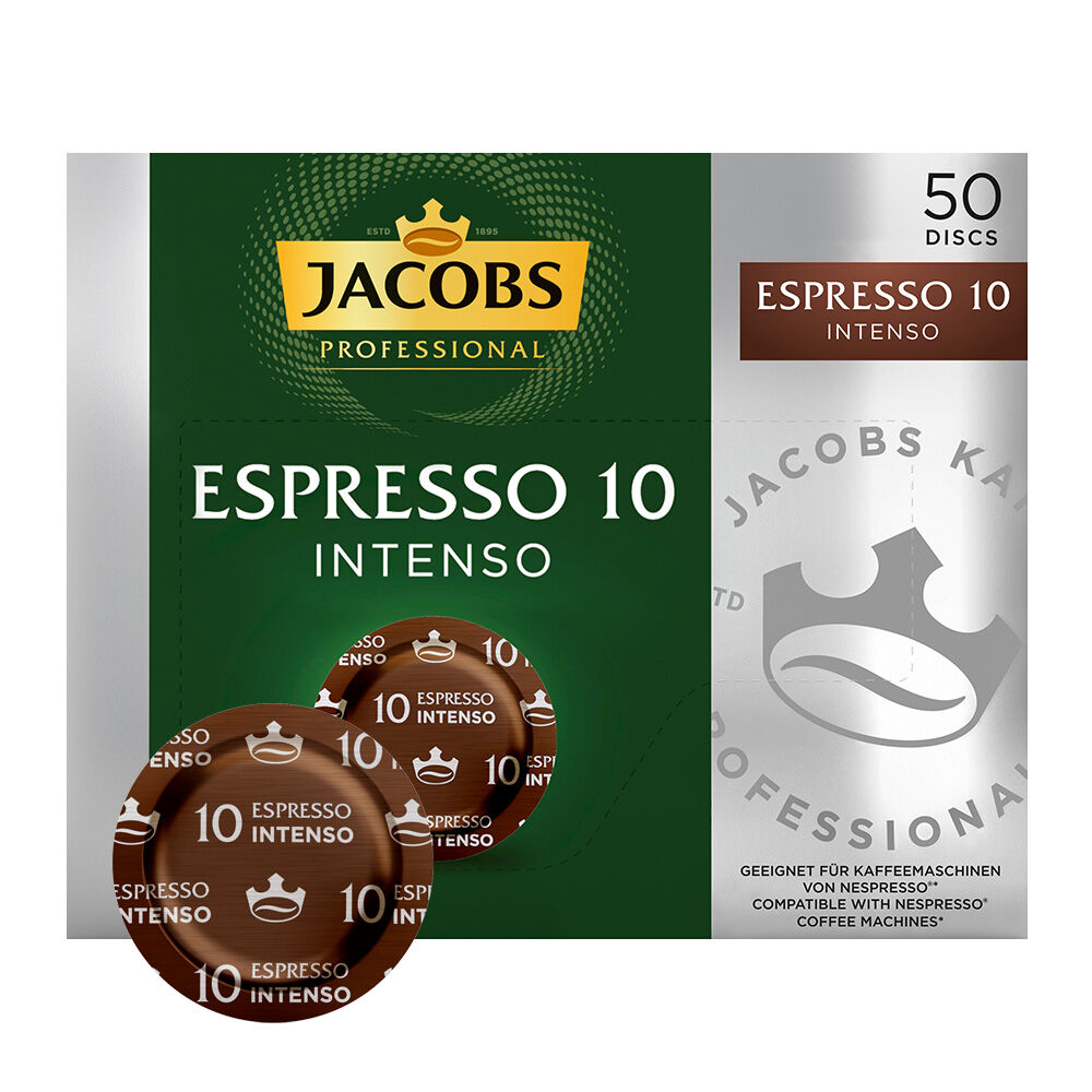 Typisk Quagmire forpligtelse Jacobs Espresso 10 Intenso - 50 kapsler til Nespresso Pro for 155,00 kr.