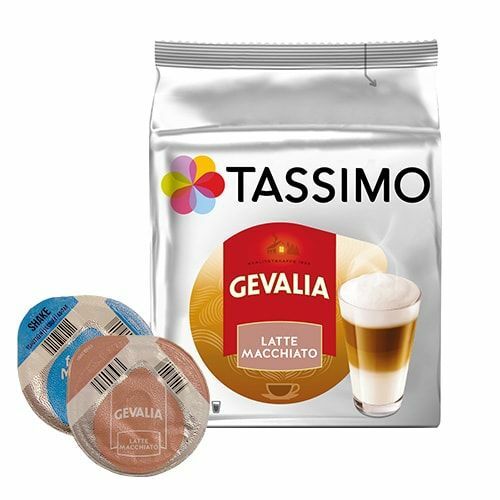 paneel Van hen Vuilnisbak Gevalia Latte Macchiato - 16 kapslar till Tassimo för 68,00 kr