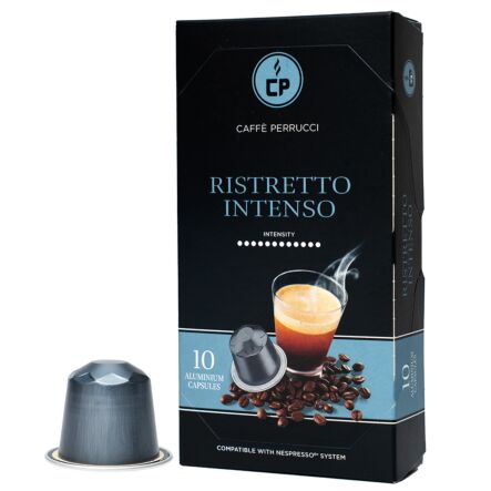 Næsten død Marine i gang Caffé Perrucci Ristretto intenso - 10 kapsler til Nespresso for 18,00 kr.