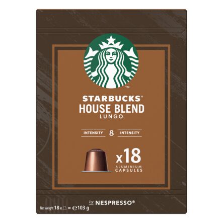 Starbucks Lungo House - 18 Cápsulas para Nespresso por €
