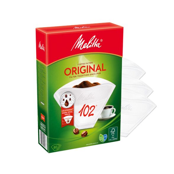 erklære ingen unse Melitta Kaffefiltre Original 102 - kun 40,00 kr. på KaffeKapslen.dk