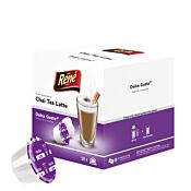 CafÃ© RenÃ© Chai Tea Latte package and capsule for Dolce Gusto