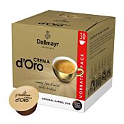 Dallmayr Crema d'Oro Big Pack package and capsule for Dolce Gusto