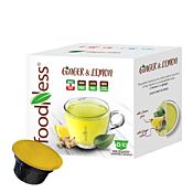 FoodNess Ginger & Lemon paquet et capsule pour Dolce Gusto
