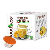 FoodNess Golden Milk package and capsule for Dolce Gusto
