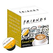 FRIENDS Latte Caramel package and capsule for Dolce Gusto
