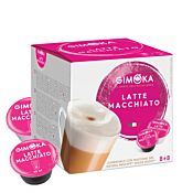 Gimoka Latte Macchiato Packung und Kapsel für Dolce Gusto