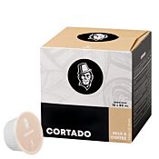 Kaffekapslen Cortado pak en capsule voor Dolce Gusto