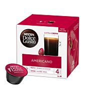Nescafé Americano paquet et capsule pour Dolce Gusto