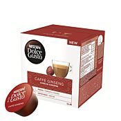 Nescafé Caffè Ginseng package and capsule for Dolce Gusto

