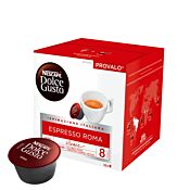 Nescafé Espresso Roma Packung und Kapsel für Dolce Gusto
