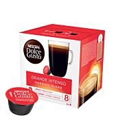 Nescafé Grande Intenso Morning Blend Packung und Kapsel für Dolce Gusto