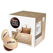 Zoégas Cappuccino package and capsule for Dolce Gusto