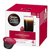 Nescafé Americano Big Pack pakke og kapsel til Dolce Gusto