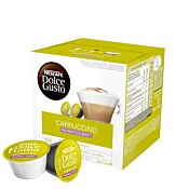 Nescafé Cappuccino Light package and capsule for Dolce Gusto