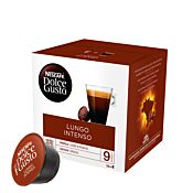 Nescafé Lungo Intenso package and capsule for Dolce Gusto