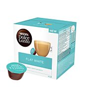 Nescafé Flat White package and capsule for Dolce Gusto