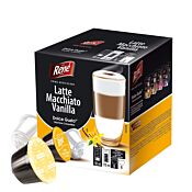 Café René Vanilla Latte Macchiato paquet et capsule pour Dolce Gusto
