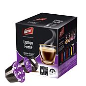 Café René Lungo Forte package and capsule for Dolce Gusto
