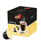 Café René Vanilla Café package and capsule for Dolce Gusto
