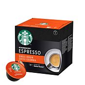 Starbucks Colombia Espresso Packung und Kapsel für Dolce Gusto