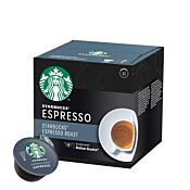 Starbucks Espresso Roast Espresso package and capsule for Dolce Gusto