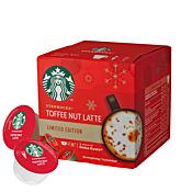 Starbucks Toffee Nut Latte package and capsule for Dolce Gusto