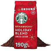 Holiday Blend grounded coffee from Starbucks 