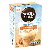 Iced Latte Salted Caramel oploskoffie van Nescafé Gold
