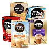 5 paquetes de variantes instantáneas de Nescafé