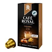 Café Royal Caramel pak en capsule voor Nespresso
