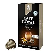 Café Royal Vanilla package and capsule for Nespresso
