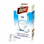 Café René Milk paquet et capsule pour Nespresso®