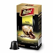Café René Vanilla Packung und Kapsel für Nespresso®