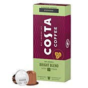 Costa Espresso Bright Blend package and capsule for Nespresso
