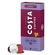 Costa Ristretto Lively Blend package and capsule for Nespresso
