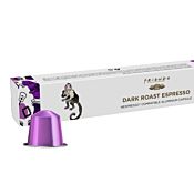 FRIENDS Dark Roast Espresso package and capsule for Nespresso

