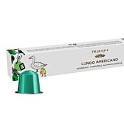FRIENDS Lungo Americano package and capsule for Nespresso
