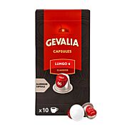 Gevalia Lungo 6 Classico pakke og kapsel til Nespresso®