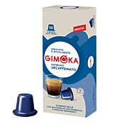 Gimoka Espresso Decaffeinato Packung und Kapsel für Nespresso

