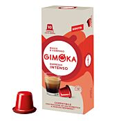 Gimoka Espresso Intenso pakke og kapsel til Nespresso
