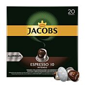 Jacobs Espresso 10 Intenso XL package and capsule for NespressoÂ®